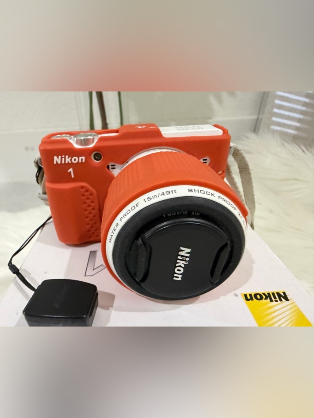 Nikon 1 AW1 White Compact Waterproof Shockproof Digital Camera + Accessories